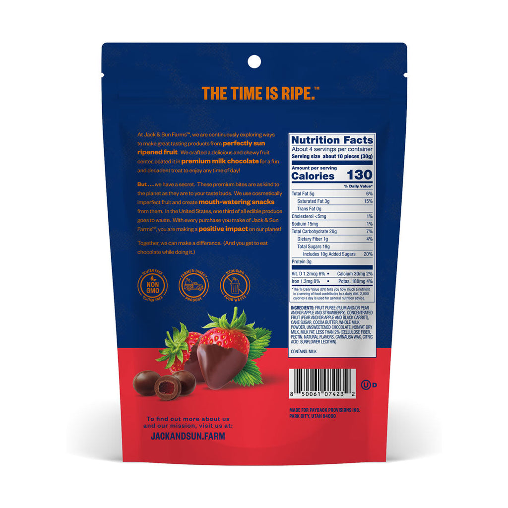 Milk Chocolate covered Fruit Snacks (6 Pack)
