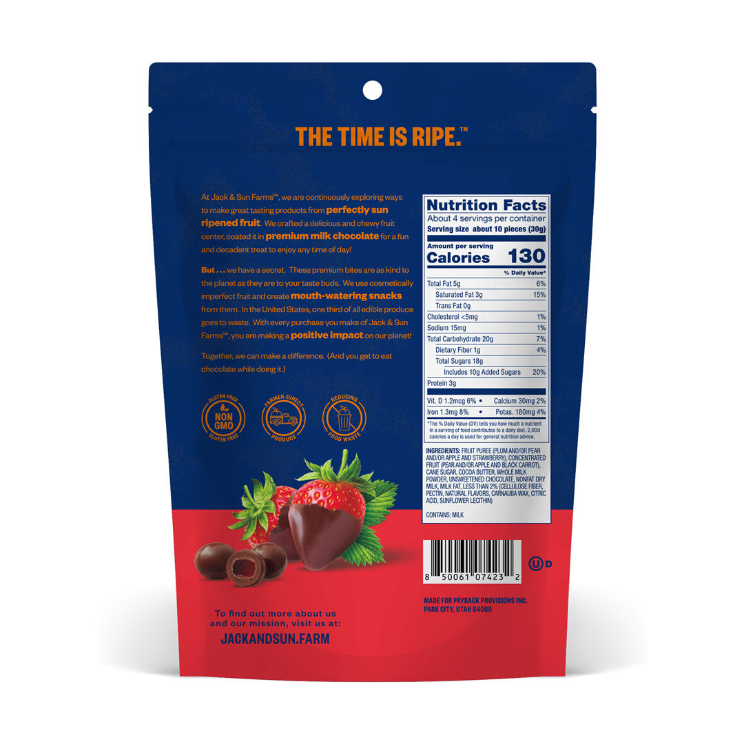 Milk Chocolate covered Fruit Snacks (6 Pack)